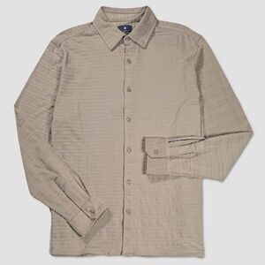 Ben Sherman Button-Up Long Sleeve Shirt - NWT Mens Large Timberwolf - #48877-G5*